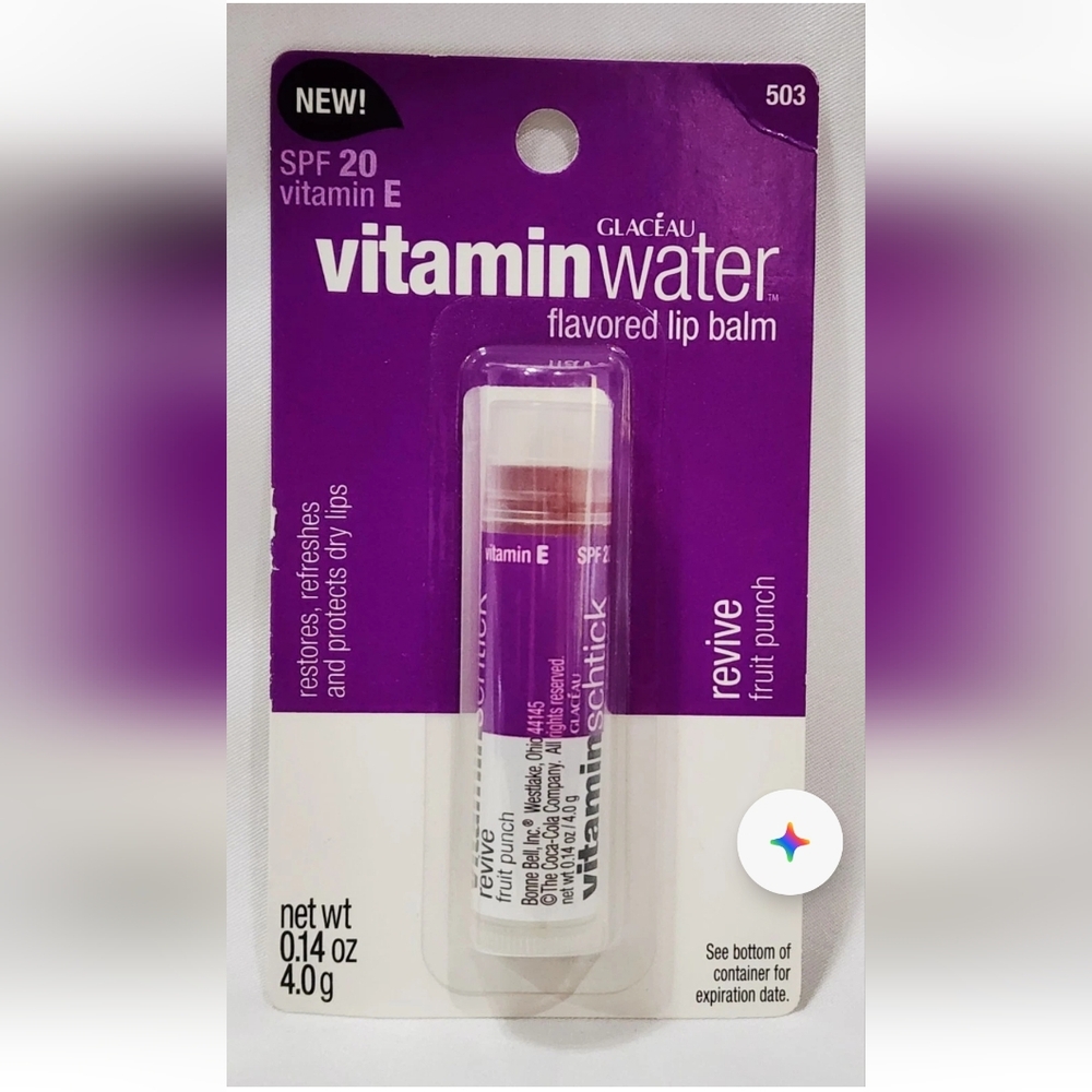 BonneBell FRUIT PUNCH Glaceau Vitamin Water Flavored Lip Balm .14 oz/4g New RARE